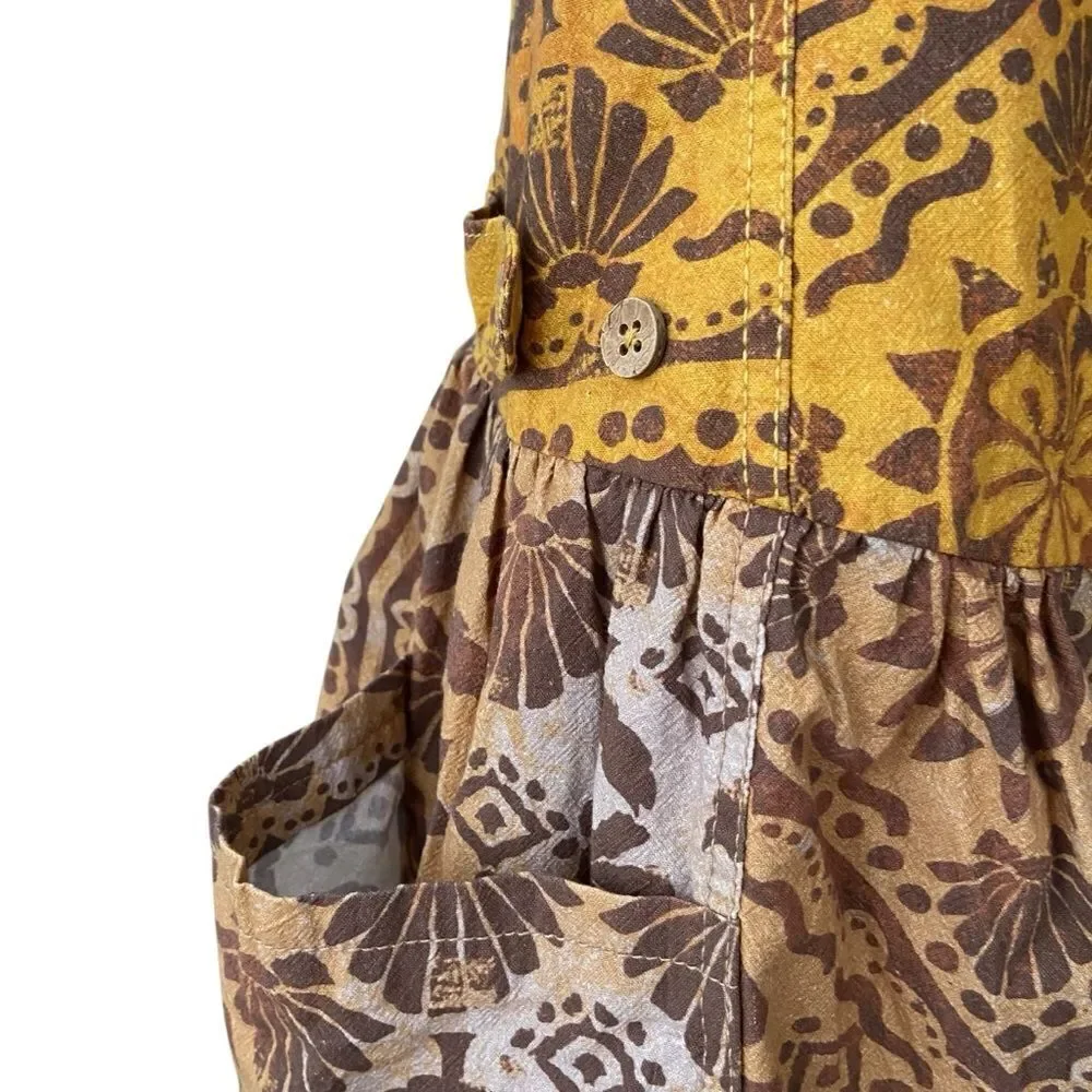 NEW Free People Palm Bay Printed Shortalls Bohemian Vibe Romper in Size Medium - Picture 12 of 16